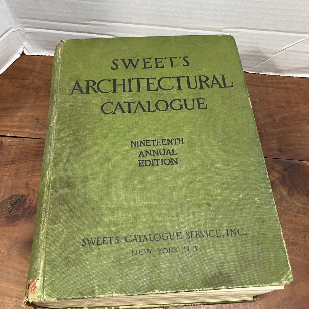 Sweet's Architectural Catalogue 1924-1925 19th Edition Illustrated Hardcover